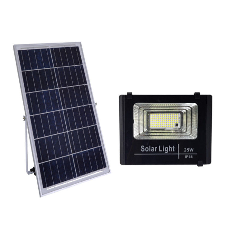 25W 60W 100W Outdoor Solar Flood Lights With Polycrystalline 6V 8W Solar Panel
